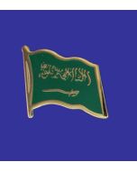 Saudi Arabia Lapel Pin (Single Waving Flag)