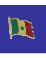 Senegal Lapel Pin (Single Waving Flag)