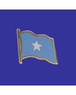 Somalia Lapel Pin (Single Waving Flag)