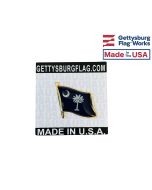 South Carolina State Flag Lapel Pin (Single Waving Flag)