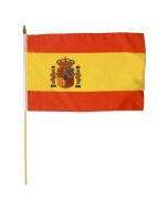 Spain Stick Flag (with Seal)