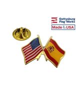 Spain Lapel Pin (with US Flag)