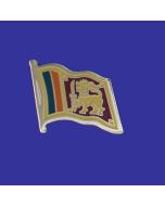 Sri Lanka Lapel Pin (Single Waving Flag)