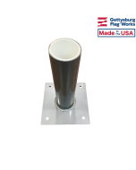 Surface mount flag stand for decks