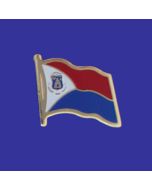 St Maarten Lapel Pin (Single Waving Flag)