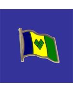 St Vincent & the Grenadines Lapel Pin (Single Waving Flag)