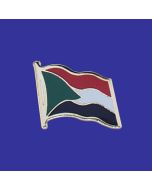Sudan Lapel Pin (Single Waving Flag)