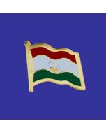 Tajikistan Lapel Pin (Single Waving Flag)