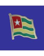 Togo Lapel Pin (Single Waving Flag)