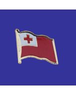 Tonga Lapel Pin (Single Waving Flag)