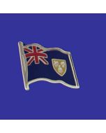 Turks & Caicos Lapel Pin (Single Waving Flag)