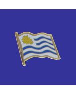 Uruguay Lapel Pin (Single Waving Flag)