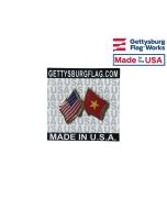 Vietnam Lapel Pin (Double Waving Flag w/USA)