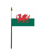 Wales Stick Flag - 4x6"