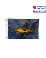 walleye fish flag front