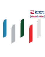 Blank Nylon Wave Banner Flags - Choose Options