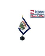 West Virginia State Stick Flag - 4x6"