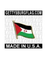 Western Sahara Lapel Pin (Single Waving Flag)