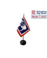 Wyoming State Stick Flag - 4x6"