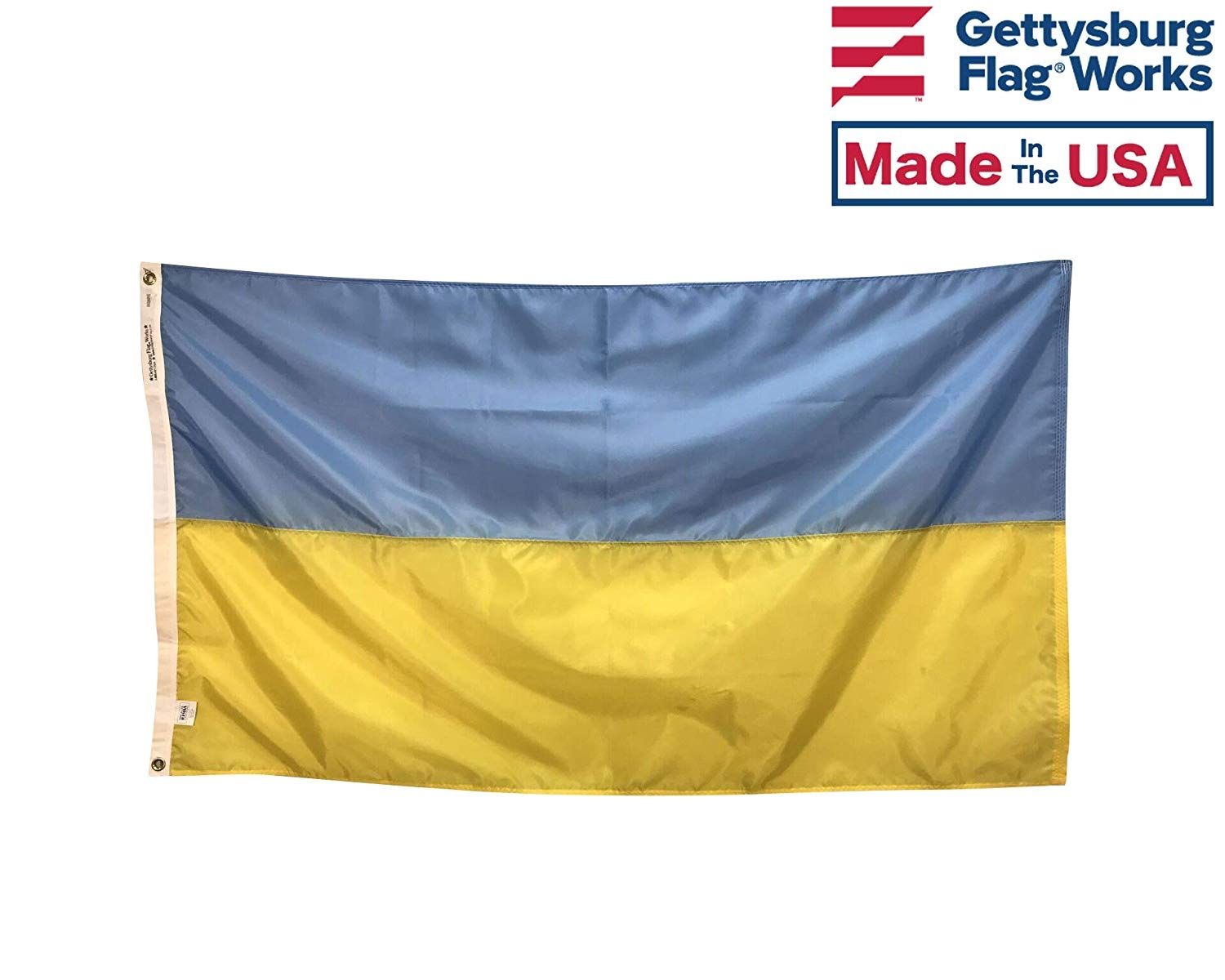 Bandiera Ucraina Tridente 12x18 Pollici Per Asta Da Giardino - Trade Winds