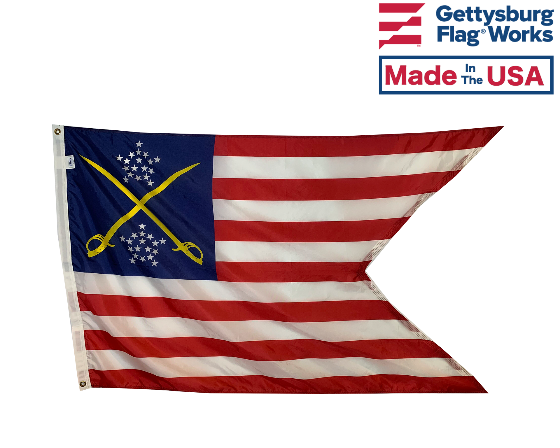 Bandiera USA 34 Stelle Battaglia Di Gettysburg - 3x5 Ft Nylon 300D Ricamo Premium
