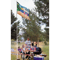 16' Tailgater Fiberglass Flag Pole