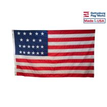 Historical American 21 Star Flag