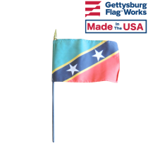 St. Kitts Nevis Stick Flag