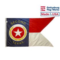2nd Texas Cavalry Guidon Flag - 3x5'