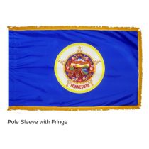 Minnesota Indoor Flag - Fringe