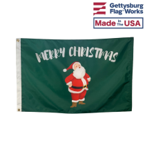 Jolly Santa Christmas Flag
