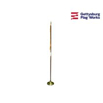 Indoor flag hardware with spear