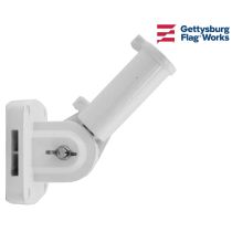 White Adjustable Flag Bracket