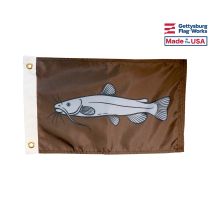 12x18" Catfish Fish Flag - Fishing Boat Flag