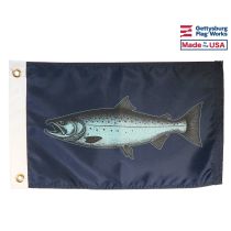 12x18" Chinook Salmon Flag - Fishing Boat Flag