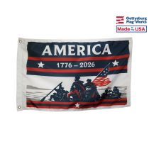 America 250 Dare To Cross Flag, 1776-2026