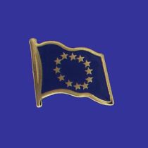 Europe Lapel Pin (Single Waving Flag)