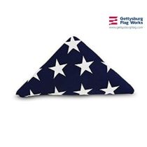 American Flag, Cotton 5x9.5' (Casket Size) - Official VA Cotton Flag