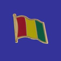 Guinea Lapel Pin (Single Waving Flag)