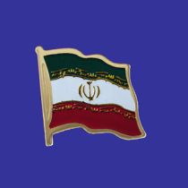 Iran Lapel Pin (Single Waving Flag)