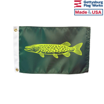 Northern Pike flag for boat front image