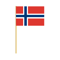Norway Cotton Stick Flag