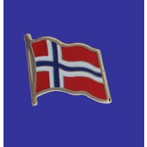 Norway Lapel Pin (Single Waving Flag)