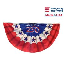 America 250 Decorative pleated Fan bunting