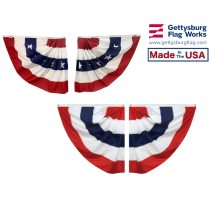 Patriotic Pleated Half Fan Sets