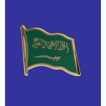 Saudi Arabia Lapel Pin (Single Waving Flag)