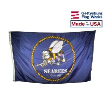 U.S. Navy Seabees - Outdoor Flag Made in the USA by Gettysburg Flag Works