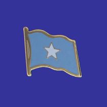Somalia Lapel Pin (Single Waving Flag)