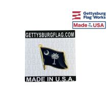 South Carolina State Flag Lapel Pin (Single Waving Flag)
