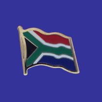 South Africa Lapel Pin (Single Waving Flag)